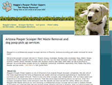 Tablet Screenshot of maggiespetwasteremoval.com